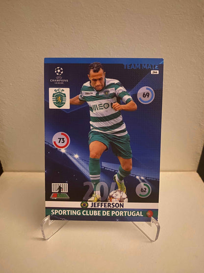 Fodbold kort Panini Adrenalyn XL UEFA Champions League 2014/2015 - Sporting Jefferson - Pokedexet