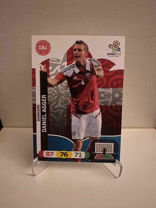 Fodbold kort Panini Adrenalyn XL UEFA EURO 2012 - Danmark Daniel Agger - Pokedexet
