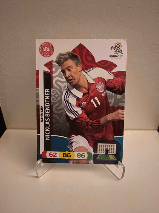 Fodbold kort Panini Adrenalyn XL UEFA EURO 2012 - Danmark Nicklas Bendtner - Pokedexet