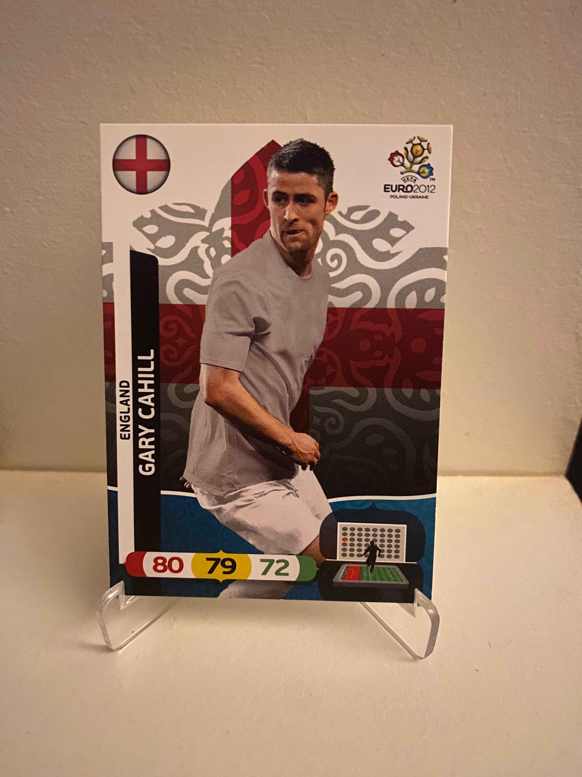Fodbold kort Panini Adrenalyn XL UEFA EURO 2012 - England Gary Cahill - Pokedexet