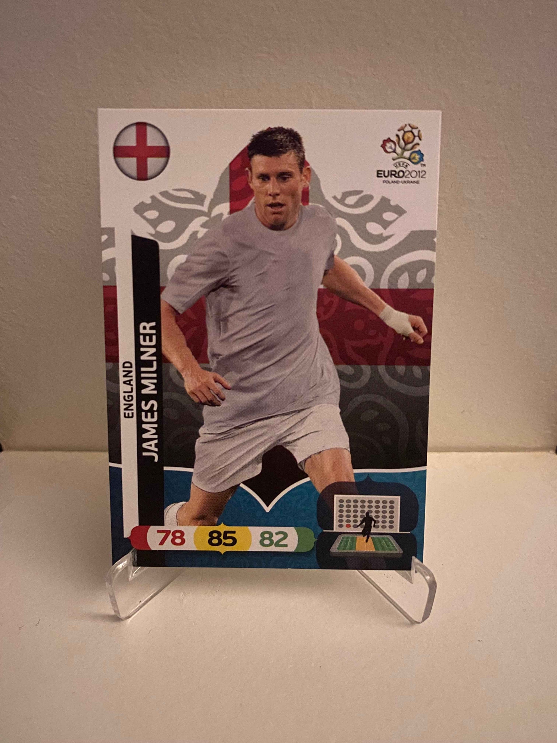 Fodbold kort Panini Adrenalyn XL UEFA EURO 2012 - England James Milner - Pokedexet