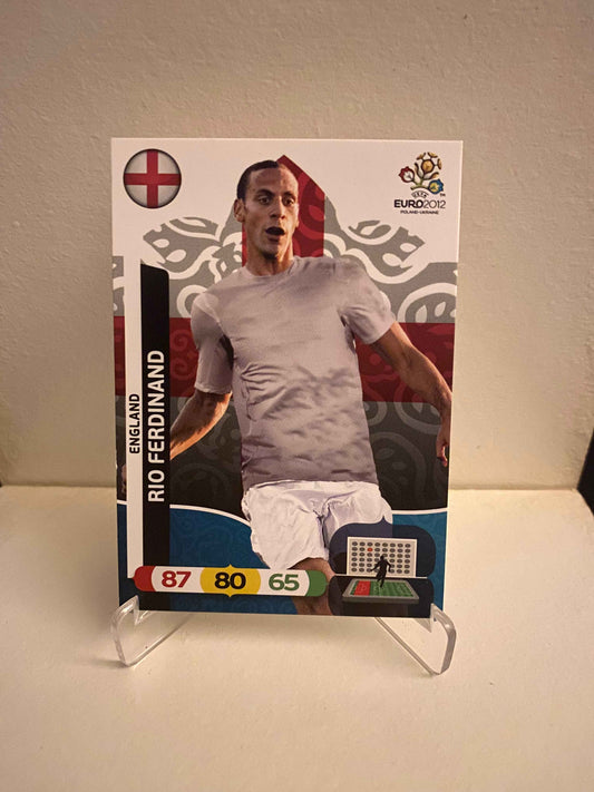 Fodbold kort Panini Adrenalyn XL UEFA EURO 2012 - England Rio Ferdinand - Pokedexet