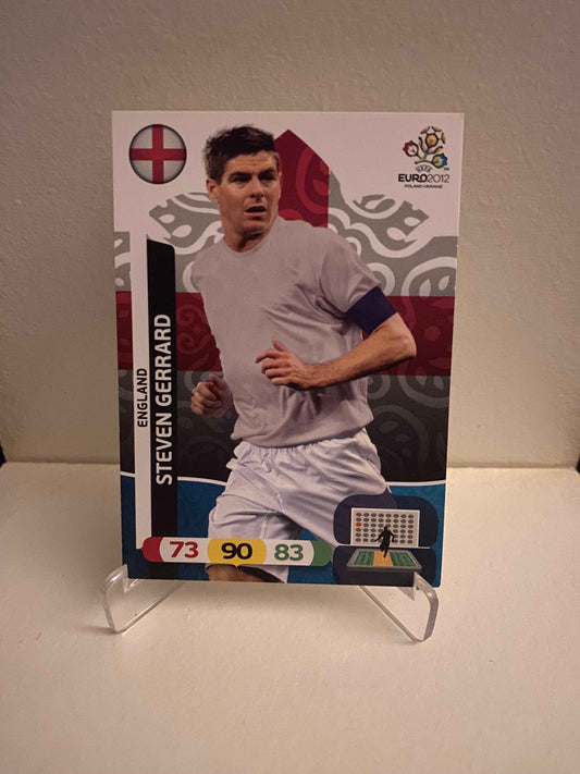 Fodbold kort Panini Adrenalyn XL UEFA EURO 2012 - England Steven Gerard - Pokedexet