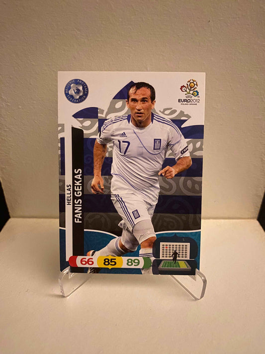 Fodbold kort Panini Adrenalyn XL UEFA EURO 2012 - Grækenland Fanis Gekas - Pokedexet
