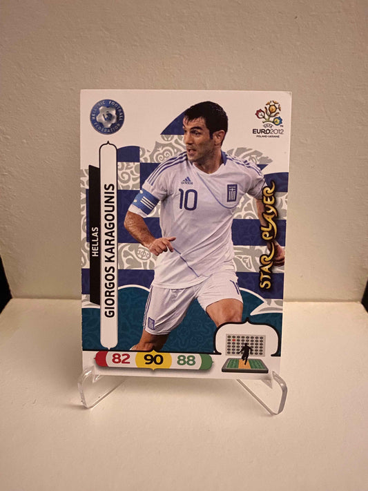 Fodbold kort Panini Adrenalyn XL UEFA EURO 2012 - Grækenland Giorgos Karagounis - Pokedexet