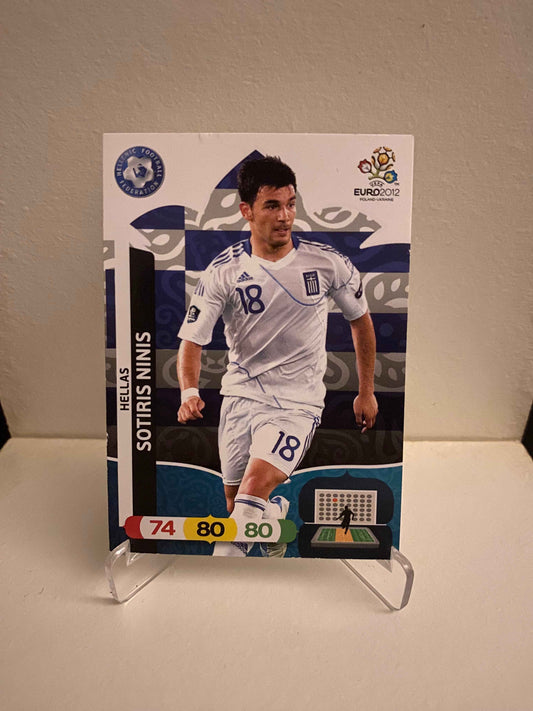 Fodbold kort Panini Adrenalyn XL UEFA EURO 2012 - Grækenland Sotiris Ninis - Pokedexet