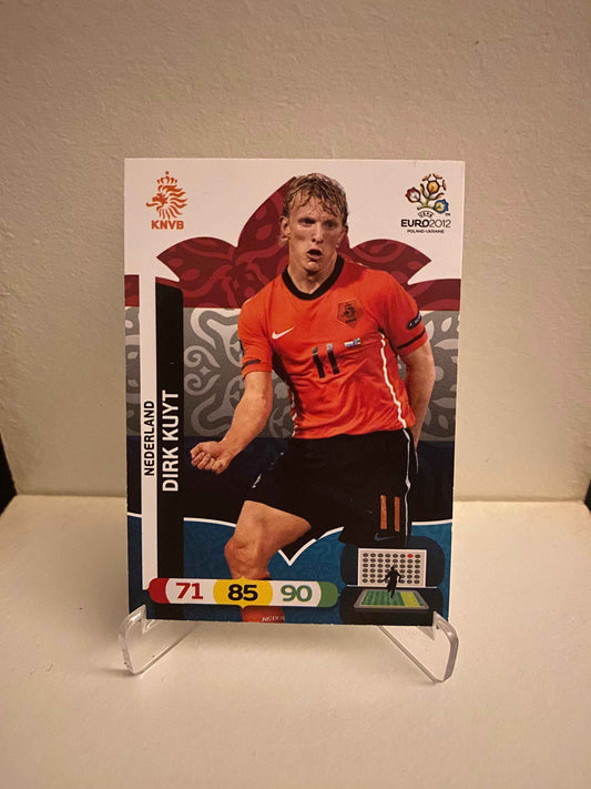 Fodbold kort Panini Adrenalyn XL UEFA EURO 2012 - Holland Dirk Kuyt - Pokedexet