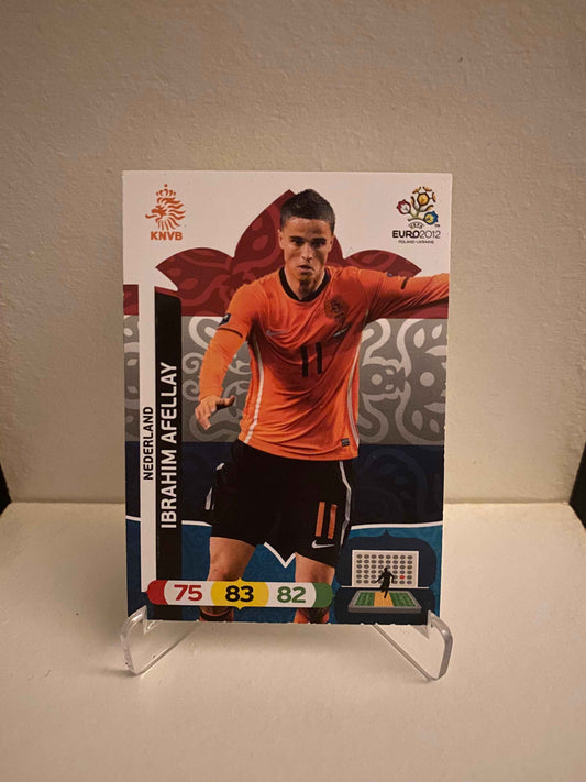 Fodbold kort Panini Adrenalyn XL UEFA EURO 2012 - Holland Ibrahim Afellay - Pokedexet