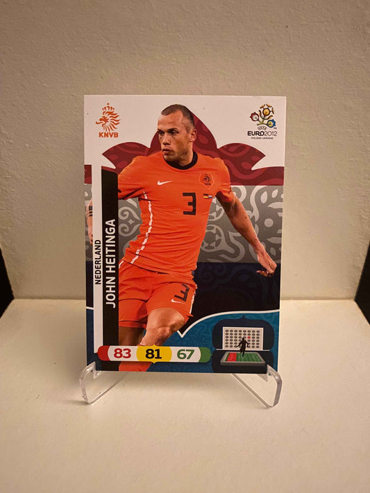 Fodbold kort Panini Adrenalyn XL UEFA EURO 2012 - Holland John Heitinga - Pokedexet