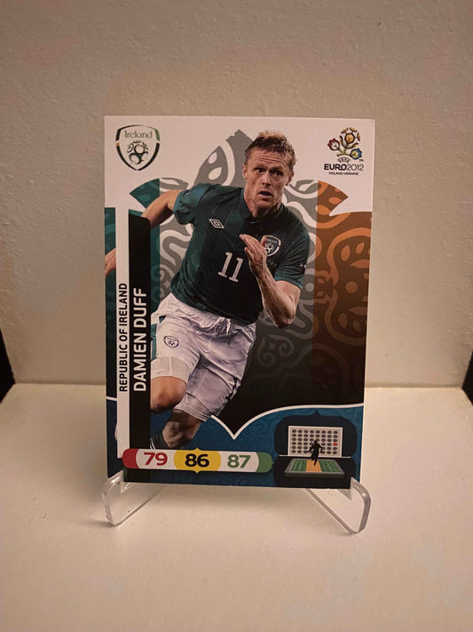 Fodbold kort Panini Adrenalyn XL UEFA EURO 2012 - Irland Damien Duff - Pokedexet