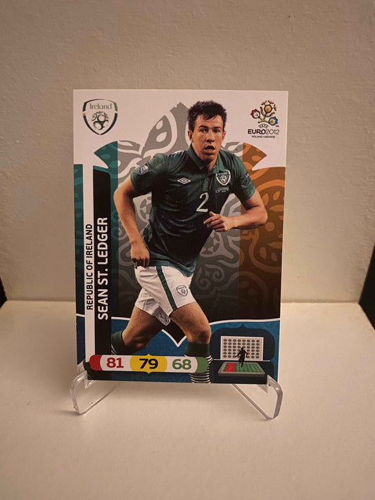Fodbold kort Panini Adrenalyn XL UEFA EURO 2012 - Irland Sean St. Ledger - Pokedexet