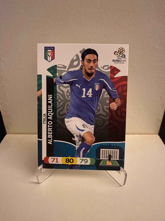 Fodbold kort Panini Adrenalyn XL UEFA EURO 2012 - Italien Alberto Aquilani - Pokedexet