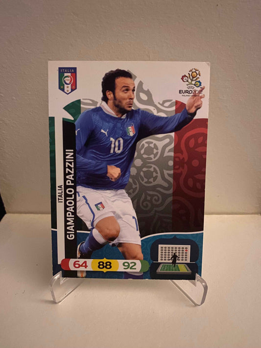 Fodbold kort Panini Adrenalyn XL UEFA EURO 2012 - Italien Giampaolo Pazzini - Pokedexet