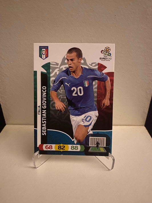 Fodbold kort Panini Adrenalyn XL UEFA EURO 2012 - Italien Sebastian Giovinco - Pokedexet