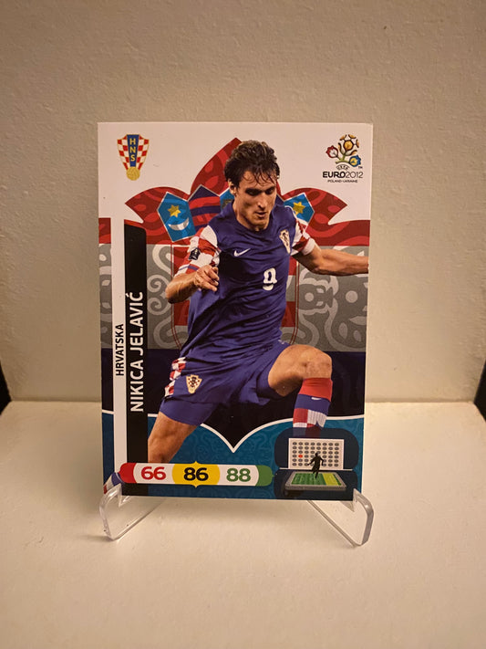 Fodbold kort Panini Adrenalyn XL UEFA EURO 2012 - Kroatien Nikica Jelavic - Pokedexet