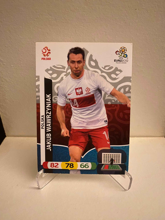 Fodbold kort Panini Adrenalyn XL UEFA EURO 2012 - Polen Jakub Wawrzyniak - Pokedexet