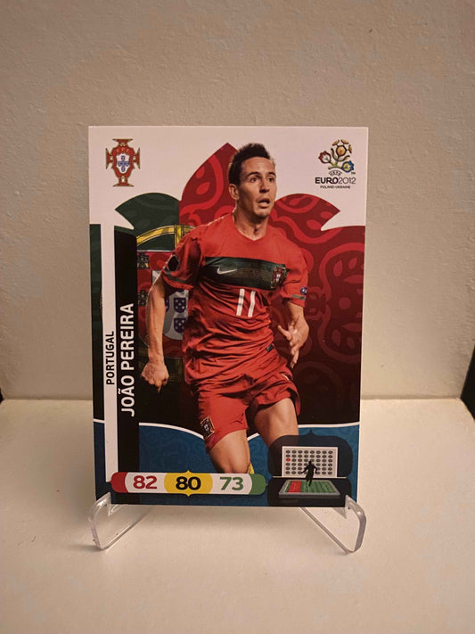 Fodbold kort Panini Adrenalyn XL UEFA EURO 2012 - Portugal Joao Pereira - Pokedexet
