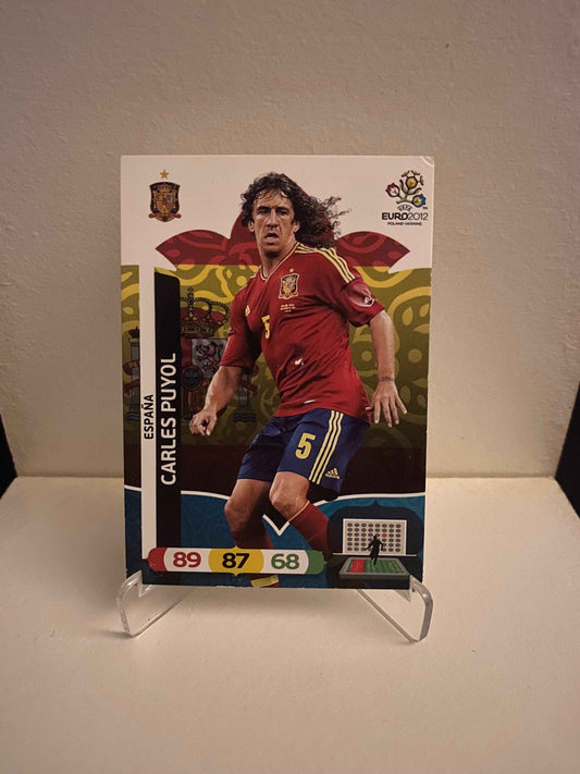Fodbold kort Panini Adrenalyn XL UEFA EURO 2012 - Spanien Carles Puyol - Pokedexet