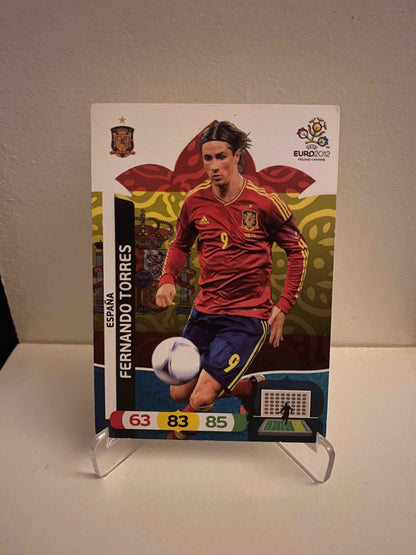 Fodbold kort Panini Adrenalyn XL UEFA EURO 2012 - Spanien Fernando Torres - Pokedexet