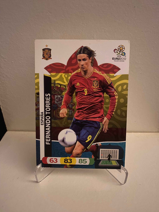 Fodbold kort Panini Adrenalyn XL UEFA EURO 2012 - Spanien Fernando Torres - Pokedexet