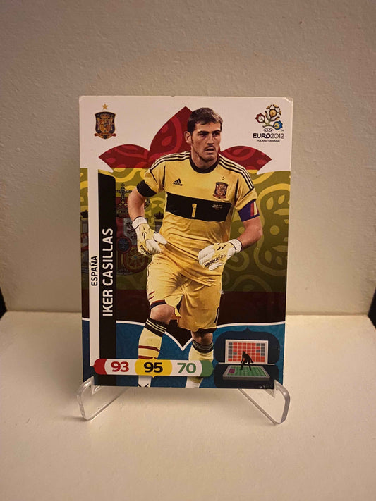 Fodbold kort Panini Adrenalyn XL UEFA EURO 2012 - Spanien Iker Casillas - Pokedexet