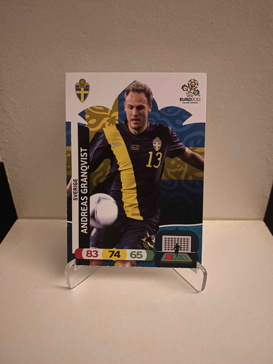 Fodbold kort Panini Adrenalyn XL UEFA EURO 2012 - Sverige Andreas Granqvist - Pokedexet