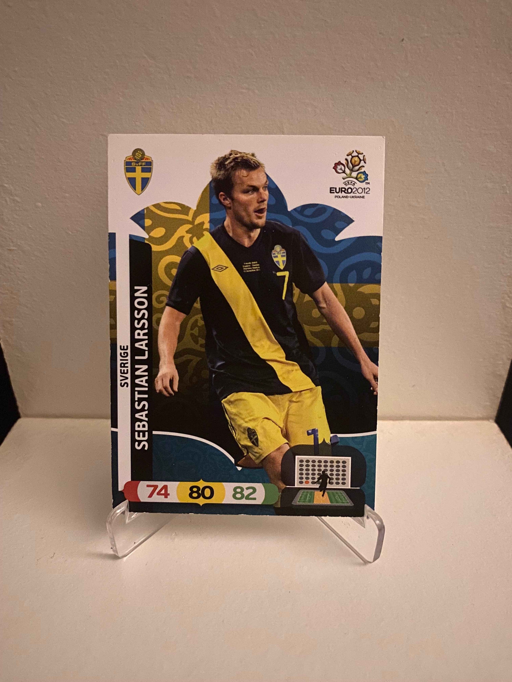 Fodbold kort Panini Adrenalyn XL UEFA EURO 2012 - Sverige Sebastian Larsson - Pokedexet