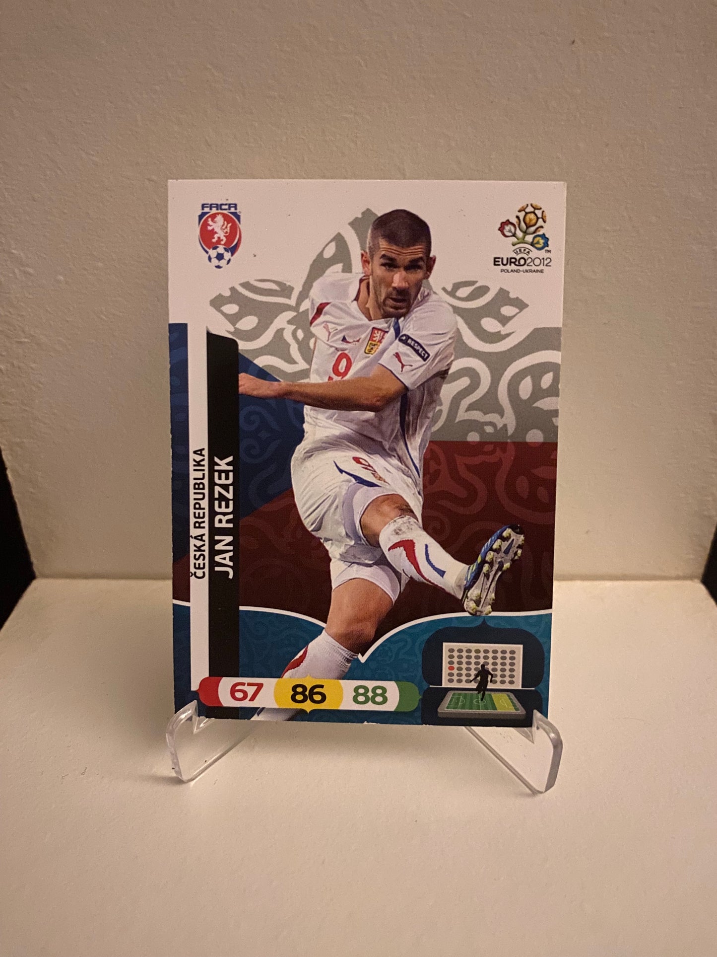 Fodbold kort Panini Adrenalyn XL UEFA EURO 2012 - Tjekkiet Jan Rezek - Pokedexet