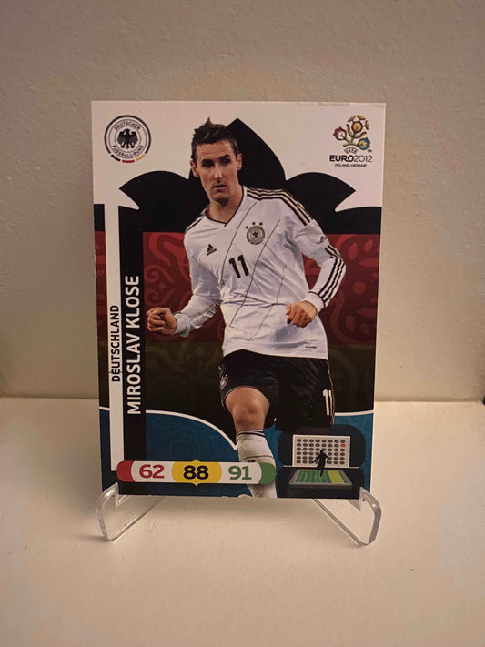 Fodbold kort Panini Adrenalyn XL UEFA EURO 2012 - Tyskland Miroslav Klose - Pokedexet
