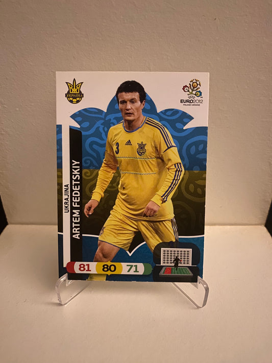 Fodbold kort Panini Adrenalyn XL UEFA EURO 2012 - Ukraine Artem Fedetskiy - Pokedexet