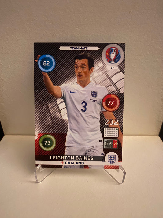 Fodbold kort Panini Adrenalyn XL UEFA EURO 2016 - England Leighton Baines - Pokedexet