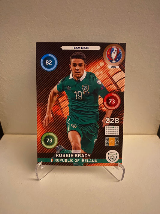 Fodbold kort Panini Adrenalyn XL UEFA EURO 2016 - Irland Robbie Brady - Pokedexet
