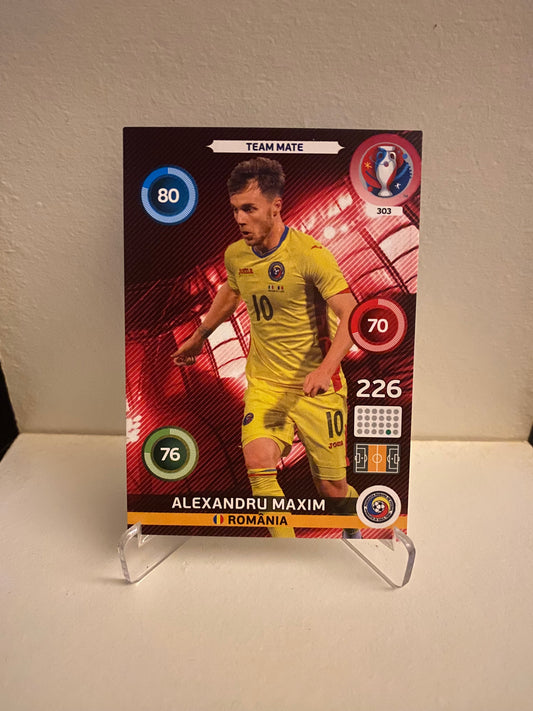 Fodbold kort Panini Adrenalyn XL UEFA EURO 2016 - Rumænien Alexandru Maxim - Pokedexet