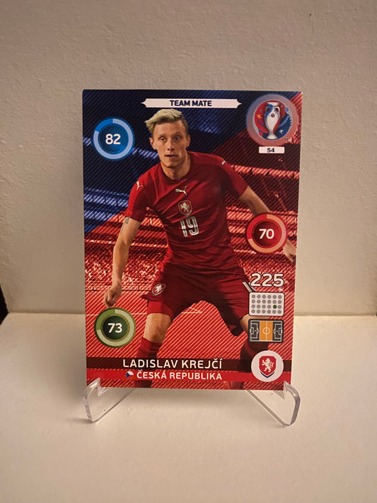 Fodbold kort Panini Adrenalyn XL UEFA EURO 2016 - Tjekkiet Ladislav Krejci - Pokedexet