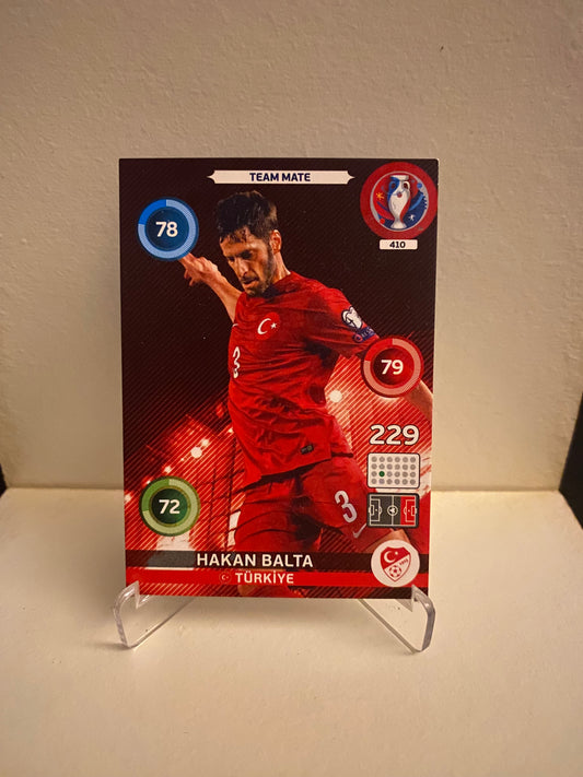 Fodbold kort Panini Adrenalyn XL UEFA EURO 2016 - Tyrkiet Hakan Balta - Pokedexet