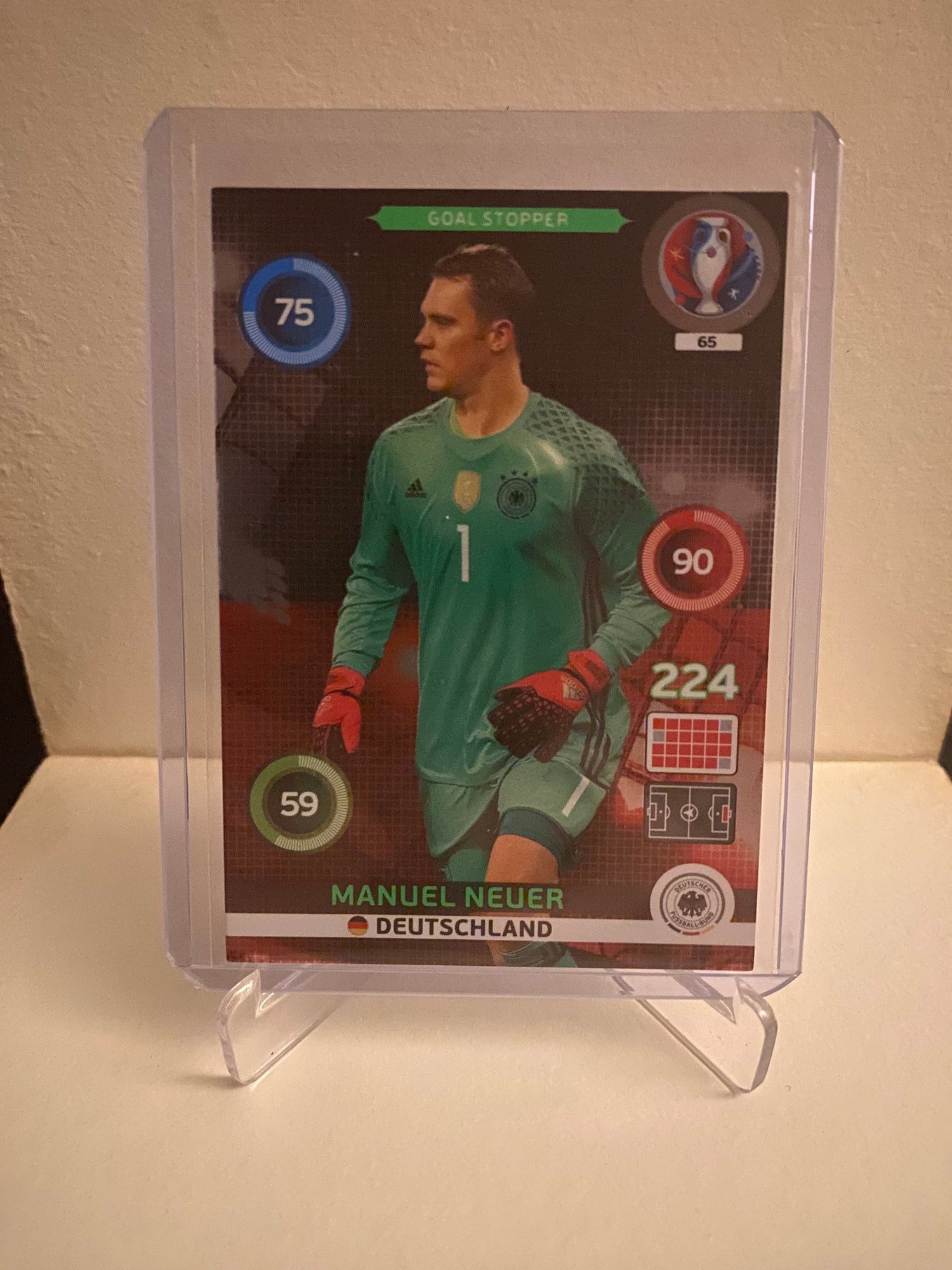 Fodbold kort Panini Adrenalyn XL UEFA EURO 2016 - Tyskland Manuel Neuer Holofoil - Pokedexet
