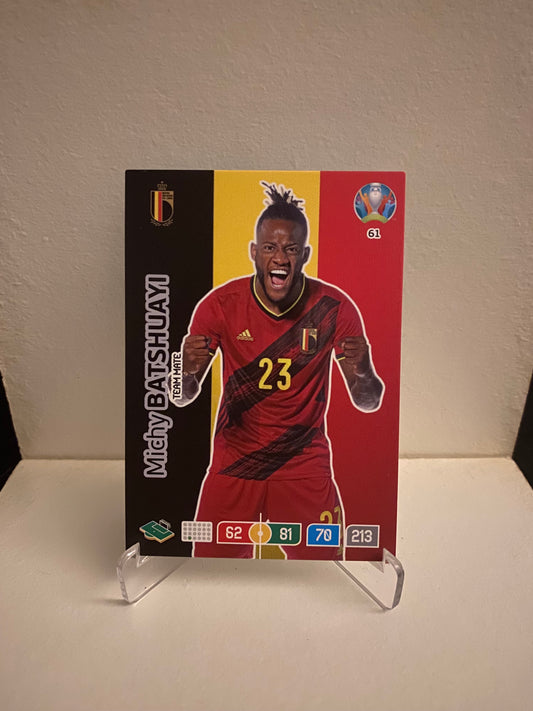 Fodbold kort Panini Adrenalyn XL UEFA EURO 2020 - Belgien Michy Batshuayi - Pokedexet