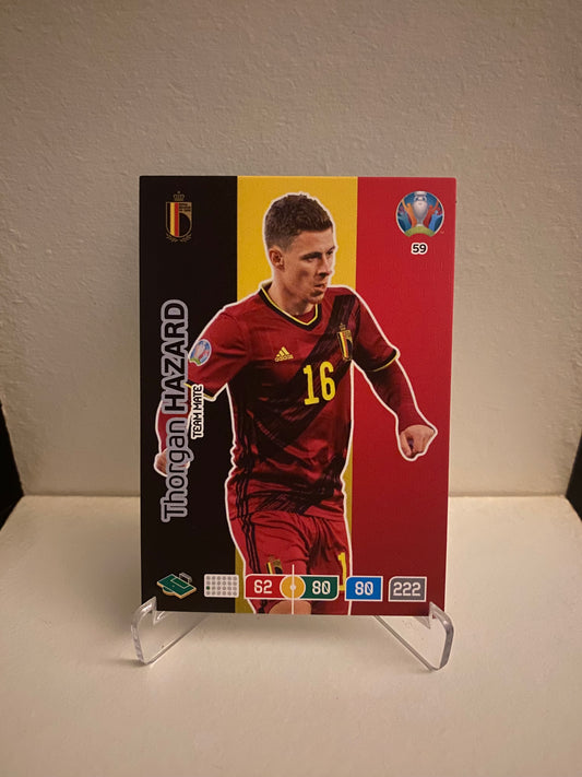 Fodbold kort Panini Adrenalyn XL UEFA EURO 2020 - Belgien Thorgan Hazard - Pokedexet