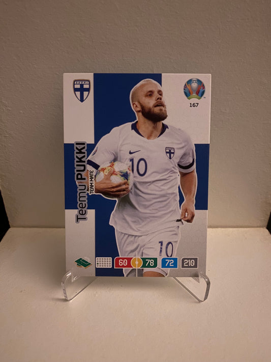 Fodbold kort Panini Adrenalyn XL UEFA EURO 2020 - Finland Teemu Pukki - Pokedexet