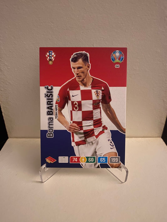 Fodbold kort Panini Adrenalyn XL UEFA EURO 2020 - Kroatien Borna Barisic - Pokedexet
