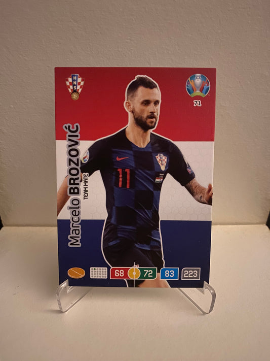 Fodbold kort Panini Adrenalyn XL UEFA EURO 2020 - Kroatien Marcelo Brozovic - Pokedexet