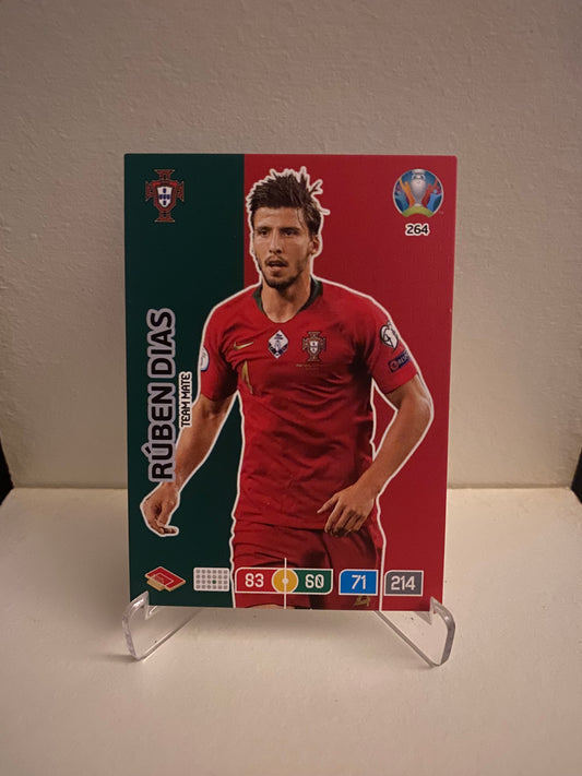 Fodbold kort Panini Adrenalyn XL UEFA EURO 2020 - Portugal Ruben Dias - Pokedexet