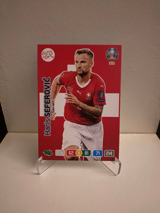 Fodbold kort Panini Adrenalyn XL UEFA EURO 2020 - Schweiz Haris Seferovic - Pokedexet
