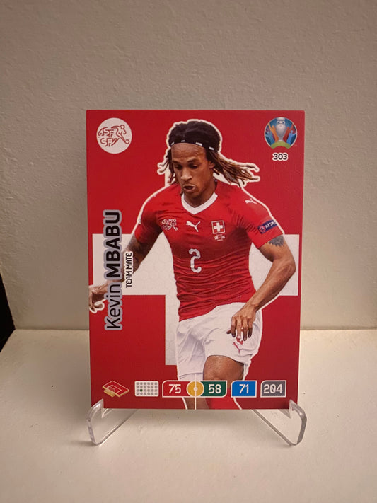 Fodbold kort Panini Adrenalyn XL UEFA EURO 2020 - Schweiz Kevin Mbabu - Pokedexet