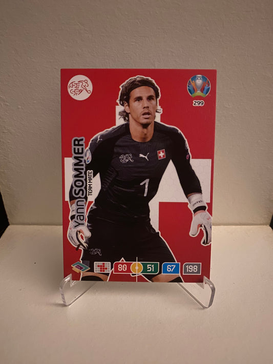 Fodbold kort Panini Adrenalyn XL UEFA EURO 2020 - Schweiz Yann Sommer - Pokedexet