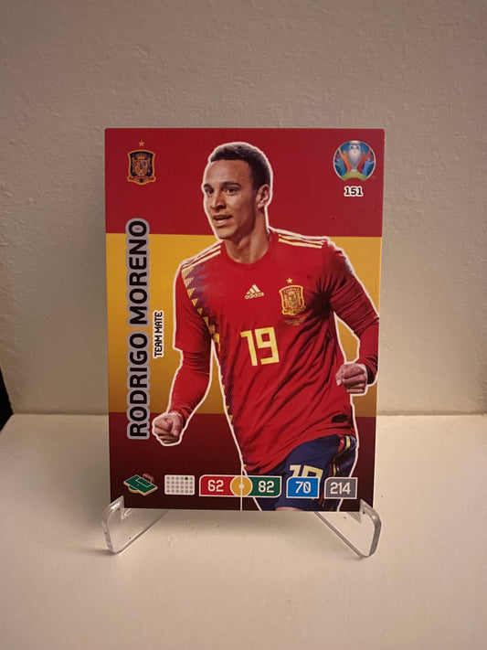Fodbold kort Panini Adrenalyn XL UEFA EURO 2020 - Spanien Rodrigo Moreno - Pokedexet