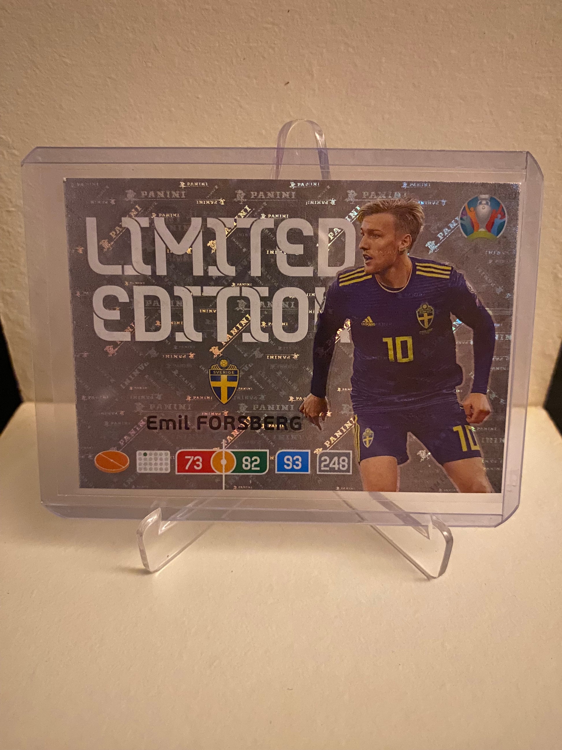 Fodbold kort Panini Adrenalyn XL UEFA EURO 2020 - Sverige Emil Forsberg Holofoil - Pokedexet