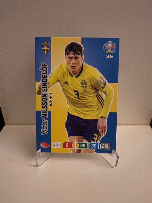 Fodbold kort Panini Adrenalyn XL UEFA EURO 2020 - Sverige Victor Nilsson Lindeløf - Pokedexet