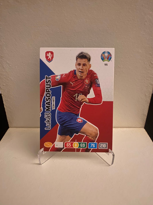 Fodbold kort Panini Adrenalyn XL UEFA EURO 2020 - Tjekkiet Lukas Masopust - Pokedexet
