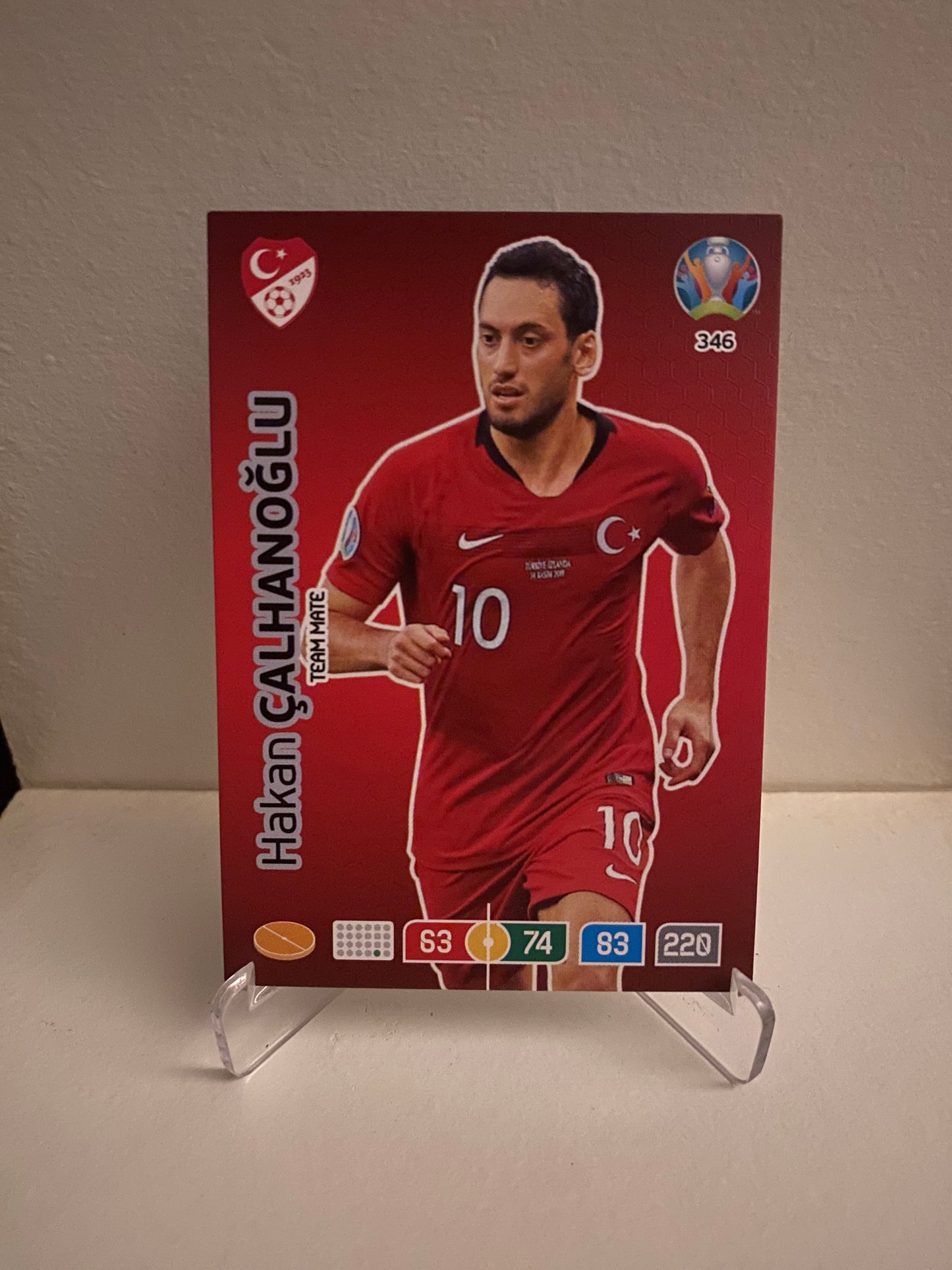 Fodbold kort Panini Adrenalyn XL UEFA EURO 2020 - Tyrkiet Hukan Calhanoglu - Pokedexet